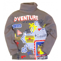 20-00718 "ADVENTURE" Водолазка для мальчика, 1-4 года, серый 20-00718 "ADVENTURE" Водолазка для мальчика, 1-4 года, серый